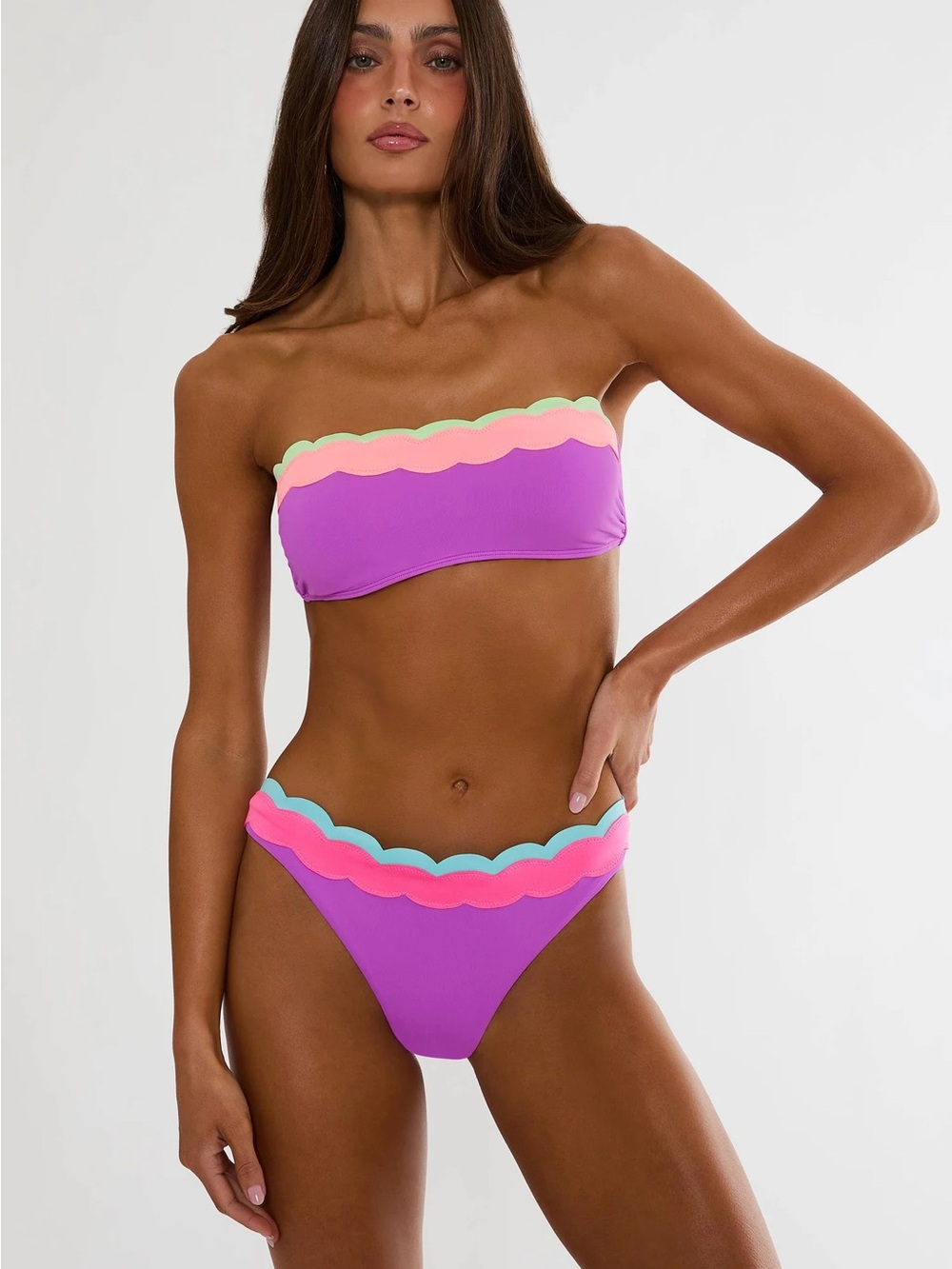 Beach Riot Sybil + Fay Bikini Set in Radiant Colorblock